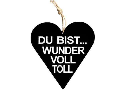 Wundervoll Holzschild schwarz