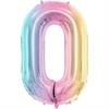 Zahlenballon 0 regenbogen (86 cm)