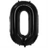 Zahlenballon 0 schwarz (86 cm)