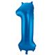 Zahlenballon 1 blau (86 cm)
