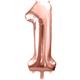 Zahlenballon 1 roségold (86 cm)