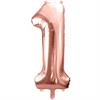 Zahlenballon 1 roségold (86 cm)
