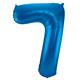 Zahlenballon 7 blau (86 cm)