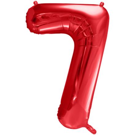 Zahlenballon 7 rot (86 cm)