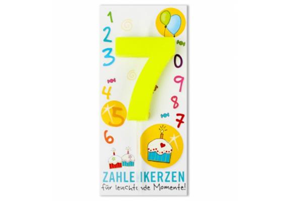 Zahlenkerze 7