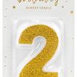 Zahlenkerzen Glitzer Gold 2 | Bild 2