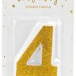 Zahlenkerzen Glitzer Gold 4 | Bild 2