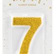 Zahlenkerzen Glitzer Gold 7 | Bild 2