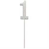 Zahlenstecker 1 Diamant Silber