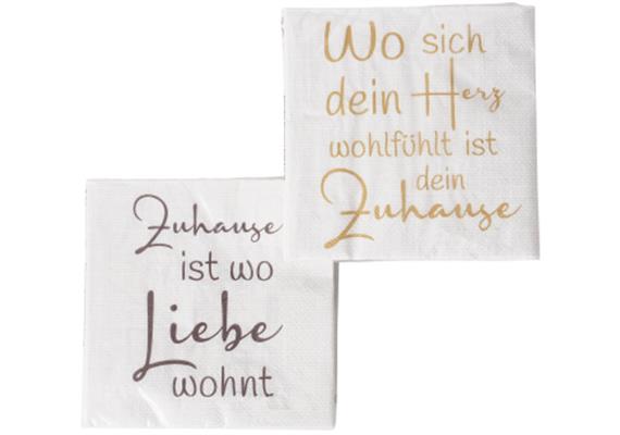 Zuhause Liebe Servietten (2 sort.)