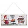 Zwerg Grillchef Metallschild