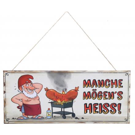 Zwerg Heiss Metallschild