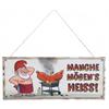Zwerg Heiss Metallschild