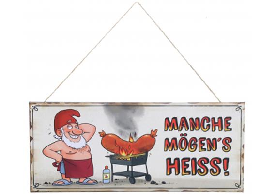 Zwerg Heiss Metallschild