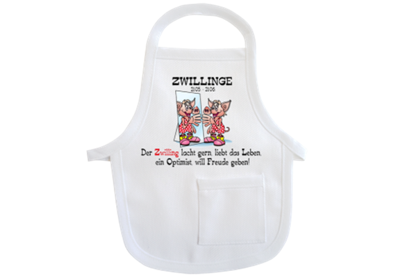 Zwillinge Sternzeichen Mini-Schürze