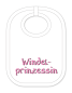 Preview: Babylätzli mit dem Spruch: Windelprinzessin. Lustiger Latz für Babys und Kleinkinder. Ein tolles Geschenk für Neugeborene, für Eltern oder einfach zur Geburt, auf den Geburtstag oder zu Weihnachten. Die Lätze für Babies sind