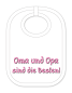 Preview: Babylätzli mit dem Spruch: Oma und Opa sind die Besten. Lustiger Latz für Babys und Kleinkinder. Ein tolles Geschenk für Neugeborene, für Eltern oder einfach zur Geburt, auf den Geburtstag oder zu Weihnachten. Die Lätze für B