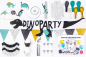 Preview: Jetzt deine Geburstag Dekoration in einer Box. Alles was du brauchst, um einen coolen Kindergeburtstag zu feiern. Das Thema lautet Dinosaurier! Alles für eine coole Geburtstagsparty. Ein Deko Set für die Kinderparty. In dieser Dekorations Box ist alles en