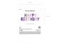 Preview: HAPPY BIRTHDAY Geburtstag Schriftzug aus Ballonen. Die Folienballone sind einzel, also nicht miteinander verbunden. Jeder Buchstaben Ballon kann einzel mit einem Strohhalm von Mund mit Luft aufbeblasen werden. Ein Trinkhalm liegt in der Packung bei. Kein