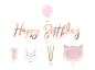 Preview: Jetzt deine Geburstag Dekoration in einer Box. Alles was du brauchst, um ein cooles Geburtstagsfest zu feiern. Das Thema lautet Rosa! Alles für eine coole Geburtstagsparty. Ein Deko Set mit dem Motto ROSA HAPPY BIRTHDAY PARTY. In dieser Box ist alles enth