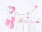 Preview: Alles für die coole Babyparty. Die Partybox mit der ganzen Dekoration für die Baby Girl Babyshower Party. Die rosa Partydekoration für die Mädchen Feier. Dekorieren sie ihre Party mit viel Stil. Mit diesem Set können sie alles in einem günstig kaufen.  In