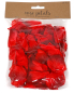 Preview: Rote Rosenblätter zum Verstreuen. Einfach verpackt in einem Plastikbeutel, ca. 100 Rosenblätter.  Ideal zur Dekoration bei der Hochzeit, Valentinstag, Muttertag, Hochzeitsantrag, Liebesurlaub, Liebesbeweis, vor der Badewanne oder für das Blumenmädchen / B