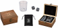 Preview: Ein schönes Whisky Geschenk Set für Fans von Whiskey. Verpackt in einer wunderschönen Holzbox. Die Holzkiste kann natürlich mit einer Flasche gutem Whisky in einer Geschenkpackung kombiniert werden. Der Inhalt der Whiskybox ist ein Whiskyglas, Basalt Whis