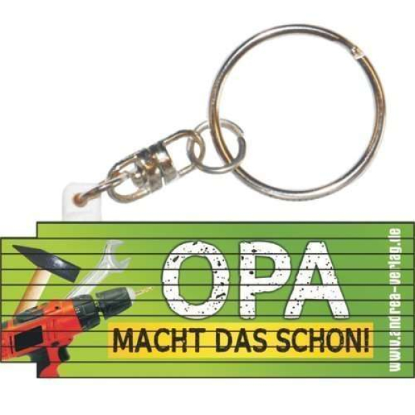 Bester Opa Heimwerker King. Der kleine Mini-Stabmeter mit dem lustigen Spruch. Ein praktischer Schlüsselanhänger für an jeden Schlüsselbund... nicht nur für den Handwerker. Das Meterli ist ausklappbar bis 50 cm. Optimal als Gesche