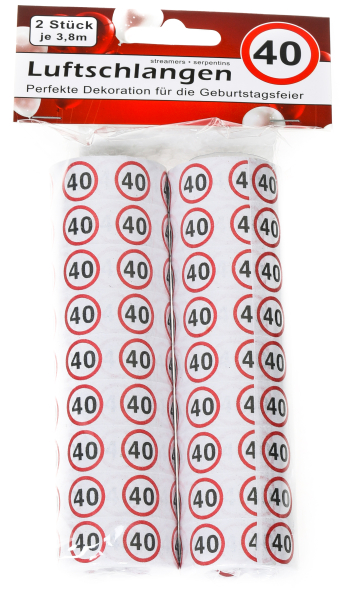 Happy Birthday, alles Gute zum 40. Geburtstag! Für jede Party braucht es eine Dekoration. Die Papier Luftschlangen sind vielseitig einsetzbar beim Dekorieren von der Geburtstagsparty. Die Papierstreifen können als Girlande oder als Tischdekoration verwend