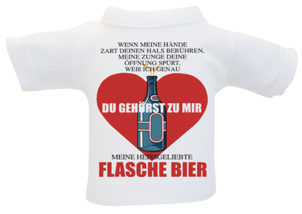 Flasche Bier Mini-T-Shirt