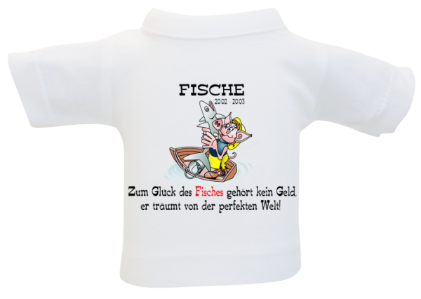 Fische Sternzeichen Mini-T-Shirt