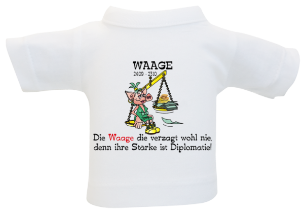 Waage Sternzeichen Mini-T-Shirt