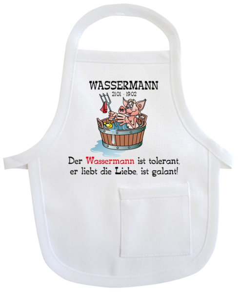 Wassermann Sternzeichen Mini-Schürze