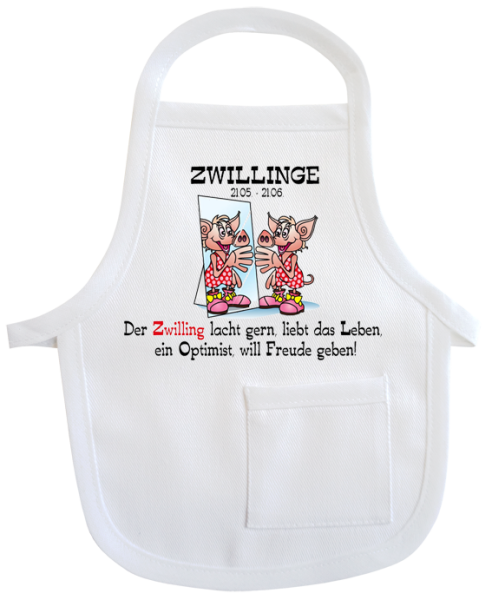 Zwillinge Sternzeichen Mini-Schürze