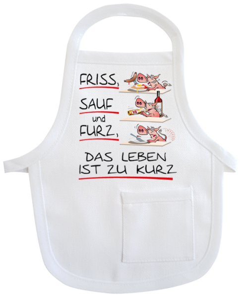 Friss Sauf Furz Mini-Schürze