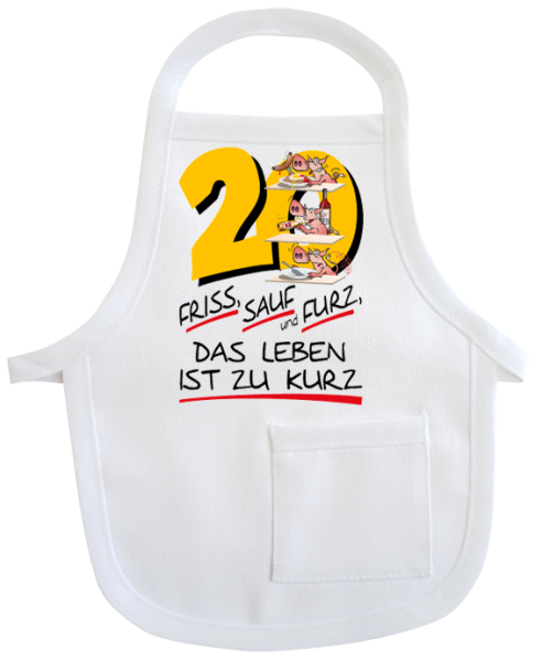 20 Friss Sauf Furz Mini-Schürze