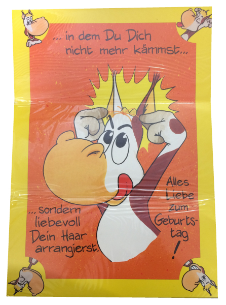 Glatze Geburtstagskarte