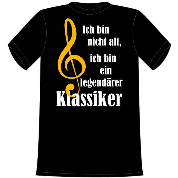 Ich bin nicht alt, ich bin ein Klassiker. Die lustigen und witzigen bedruckten T-Shirts sind ideal als witziges Geschenk. Kurzsarmshirt hergestellt aus 100% Baumwolle.