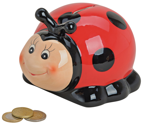 Das schöne Marienkäfer Kässeli ist ideal für ein Geschenk. Auch eine herzige Spardose für Kinder. Machen Sie ein Geldgeschenk, packen sie das Geld einfach in die Sparkasse. So ist Geld schenken einfach gemacht. Und es ist einmal etwas anderes als ein Spar