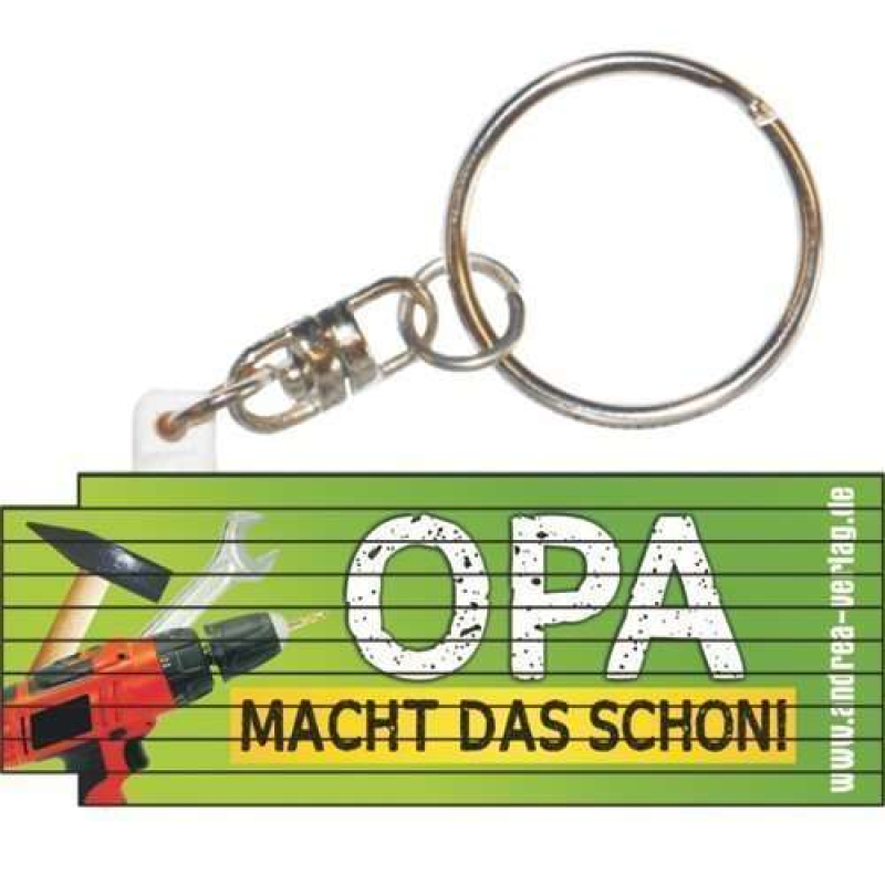 Bester Opa Heimwerker King. Der kleine Mini-Stabmeter mit dem lustigen Spruch. Ein praktischer Schlüsselanhänger für an jeden Schlüsselbund... nicht nur für den Handwerker. Das Meterli ist ausklappbar bis 50 cm. Optimal als Gesche