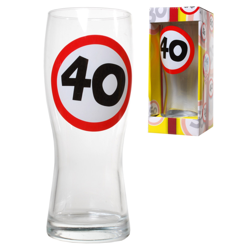 Bierglas 40. Geburtstag geschenkexpress.ch