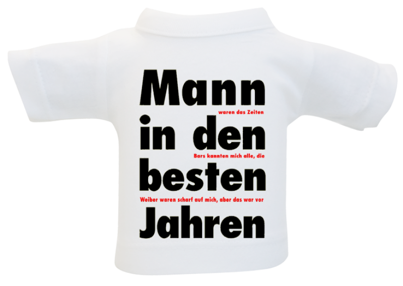 Mann beste Jahre Mini-T-Shirt