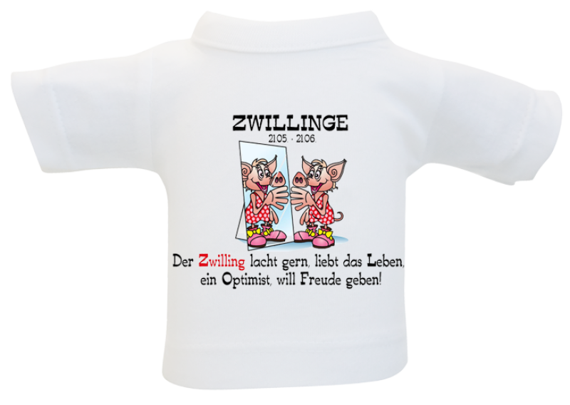 Zwillinge Sternzeichen Mini-T-Shirt