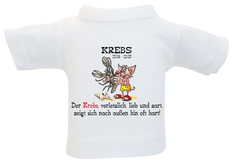 Krebs Sternzeichen Mini-T-Shirt