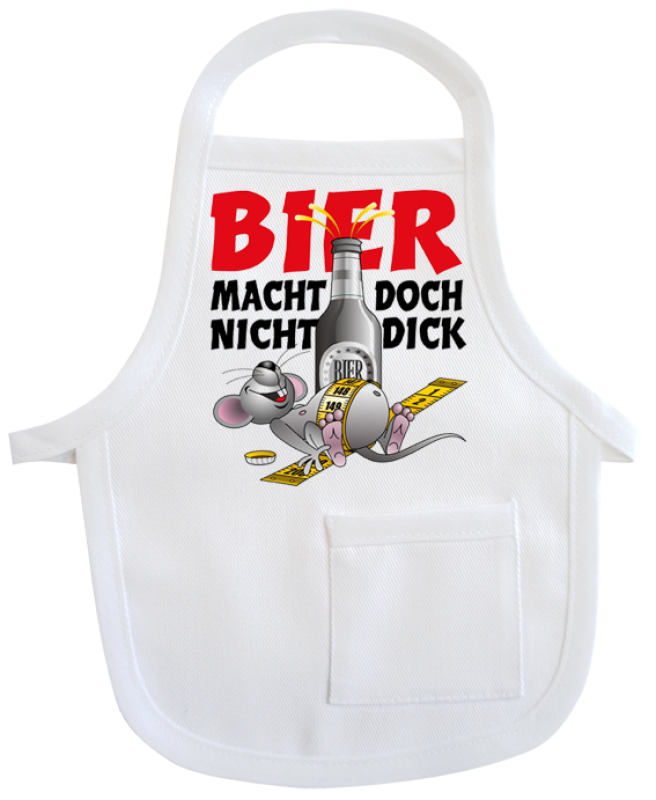 Bier dick Mini-Schürze