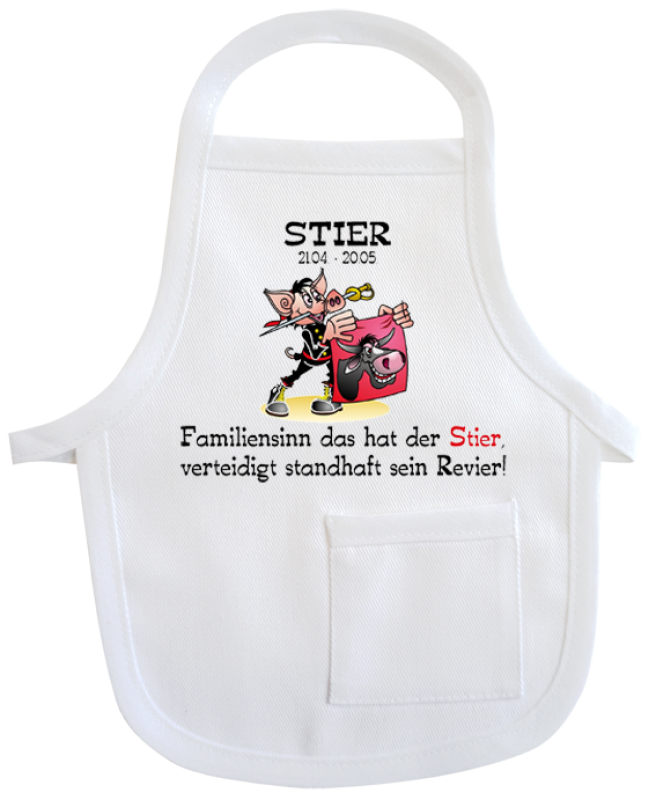 Stier Sternzeichen Mini-Schürze