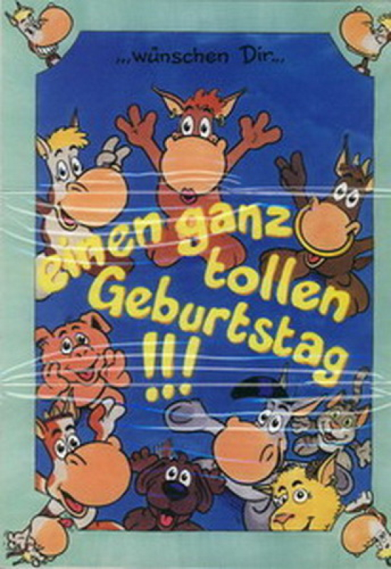 Wir alle wünschen Geburtstagskarte