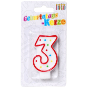 Zahlenkerze gross 3
