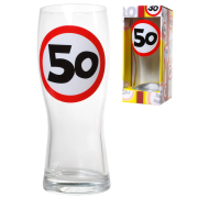 Bierglas 50. Geburtstag