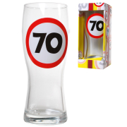 Bierglas 70. Geburtstag